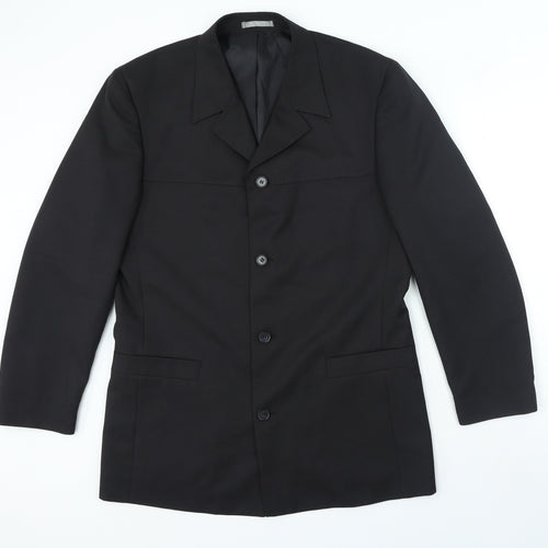 Taylor & Wright Mens Black Polyester Jacket Blazer Size 42