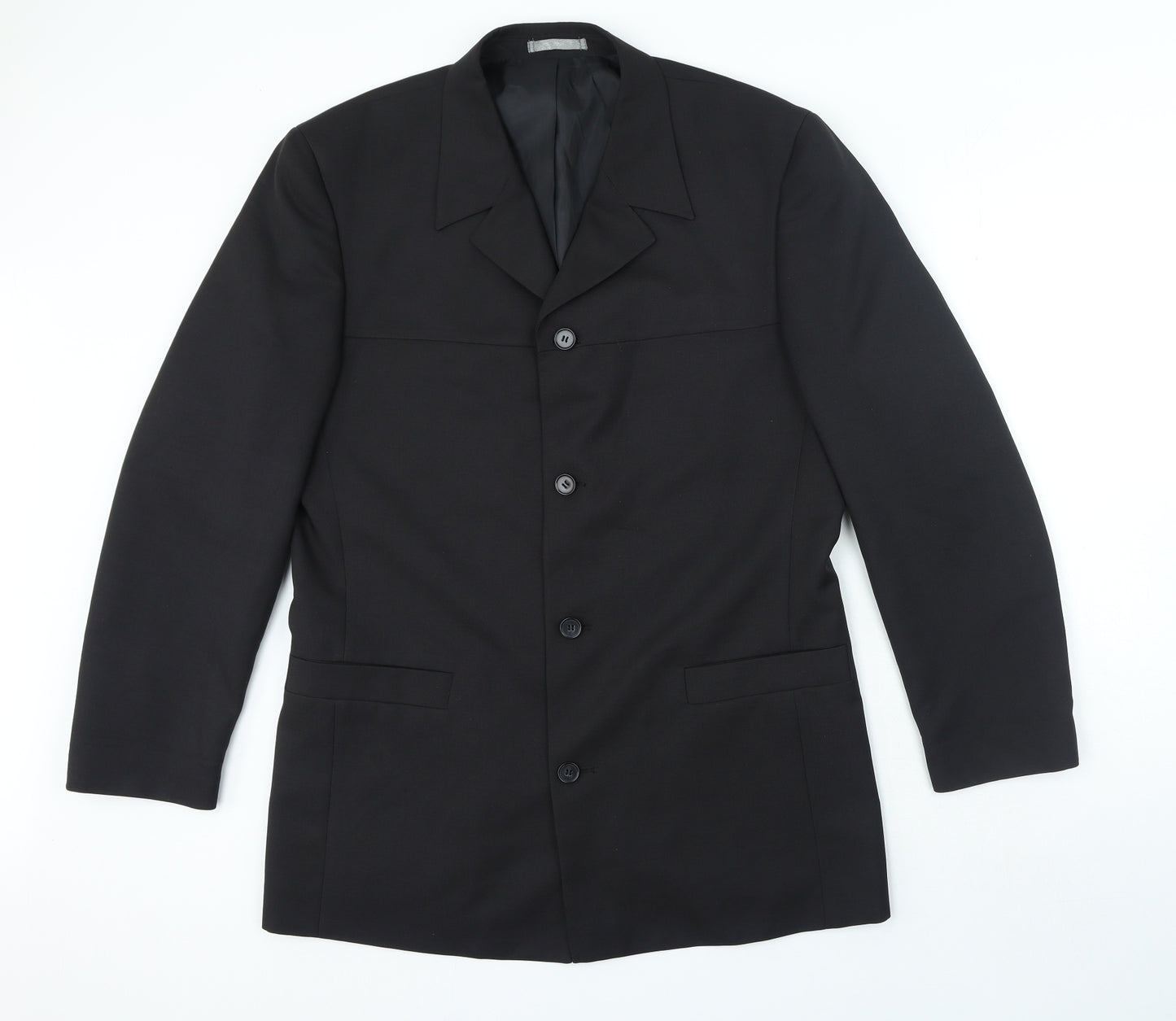 Taylor & Wright Mens Black Polyester Jacket Blazer Size 42