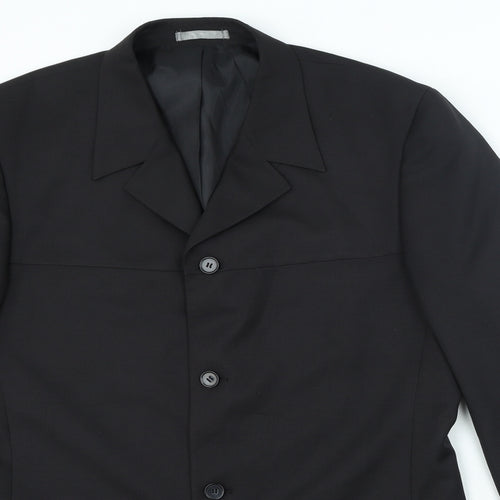 Taylor & Wright Mens Black Polyester Jacket Blazer Size 42