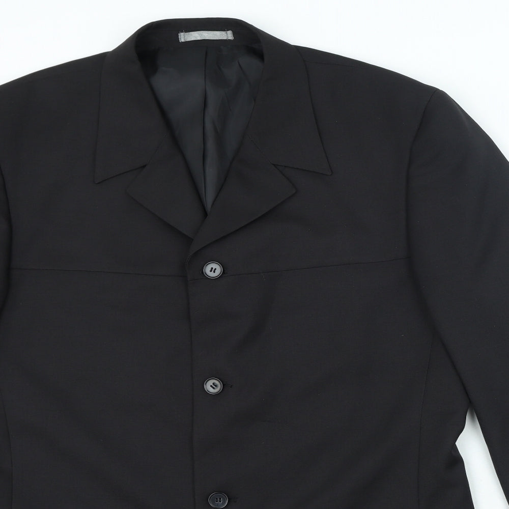 Taylor & Wright Mens Black Polyester Jacket Blazer Size 42