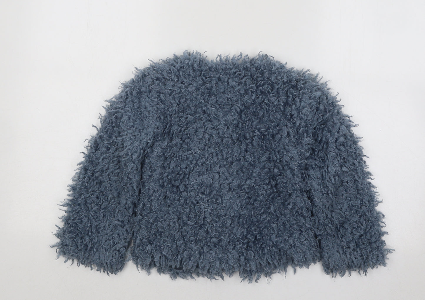 NEXT Girls Blue Jacket Size 4 Years Snap