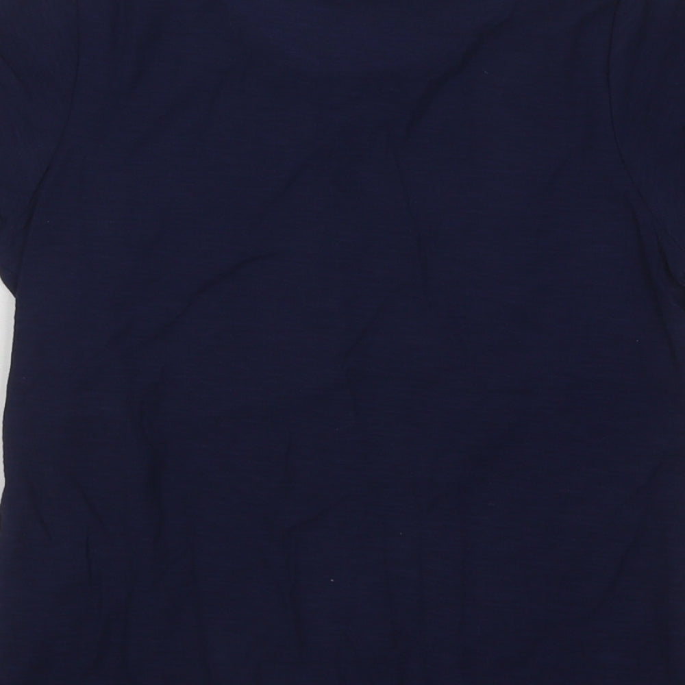 Urban Dept Boys Blue Cotton Basic T-Shirt Size 7-8 Years Round Neck Pullover - Explore Skull