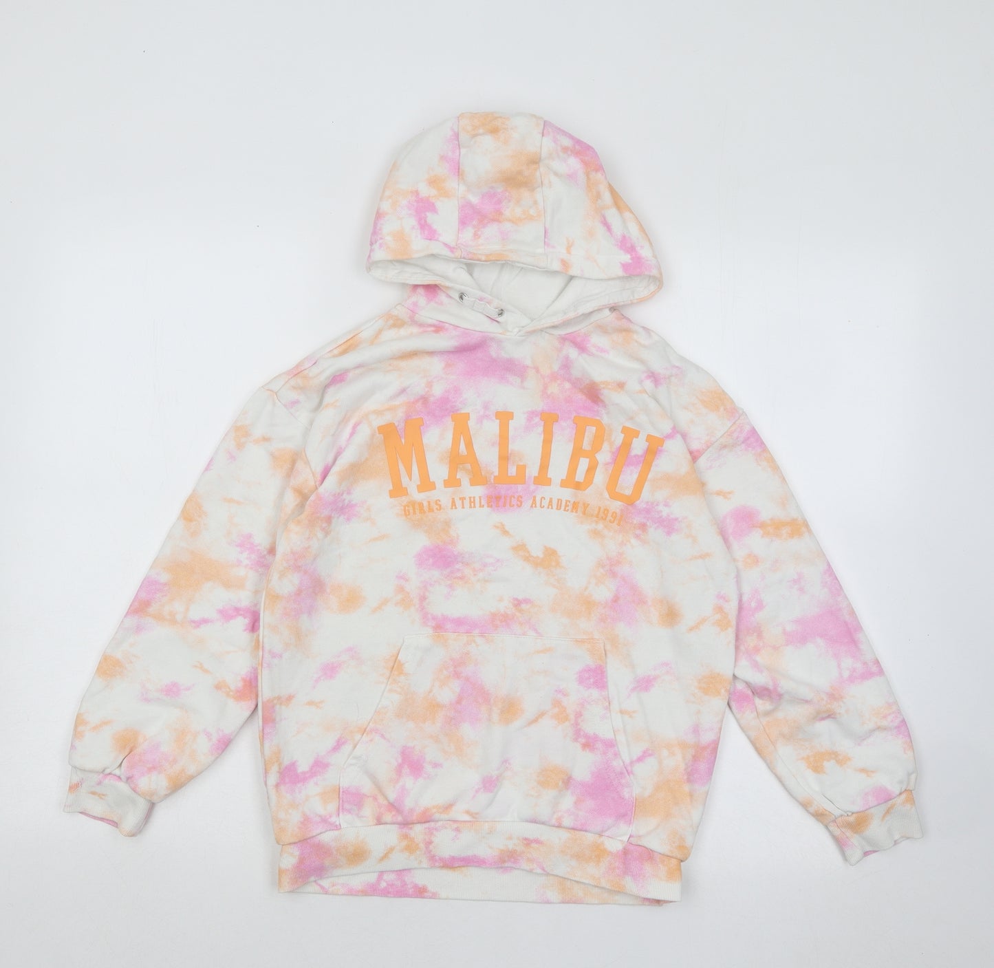 Primark Girls Multicoloured Geometric Cotton Pullover Hoodie Size 9-10 Years Pullover - Malibu