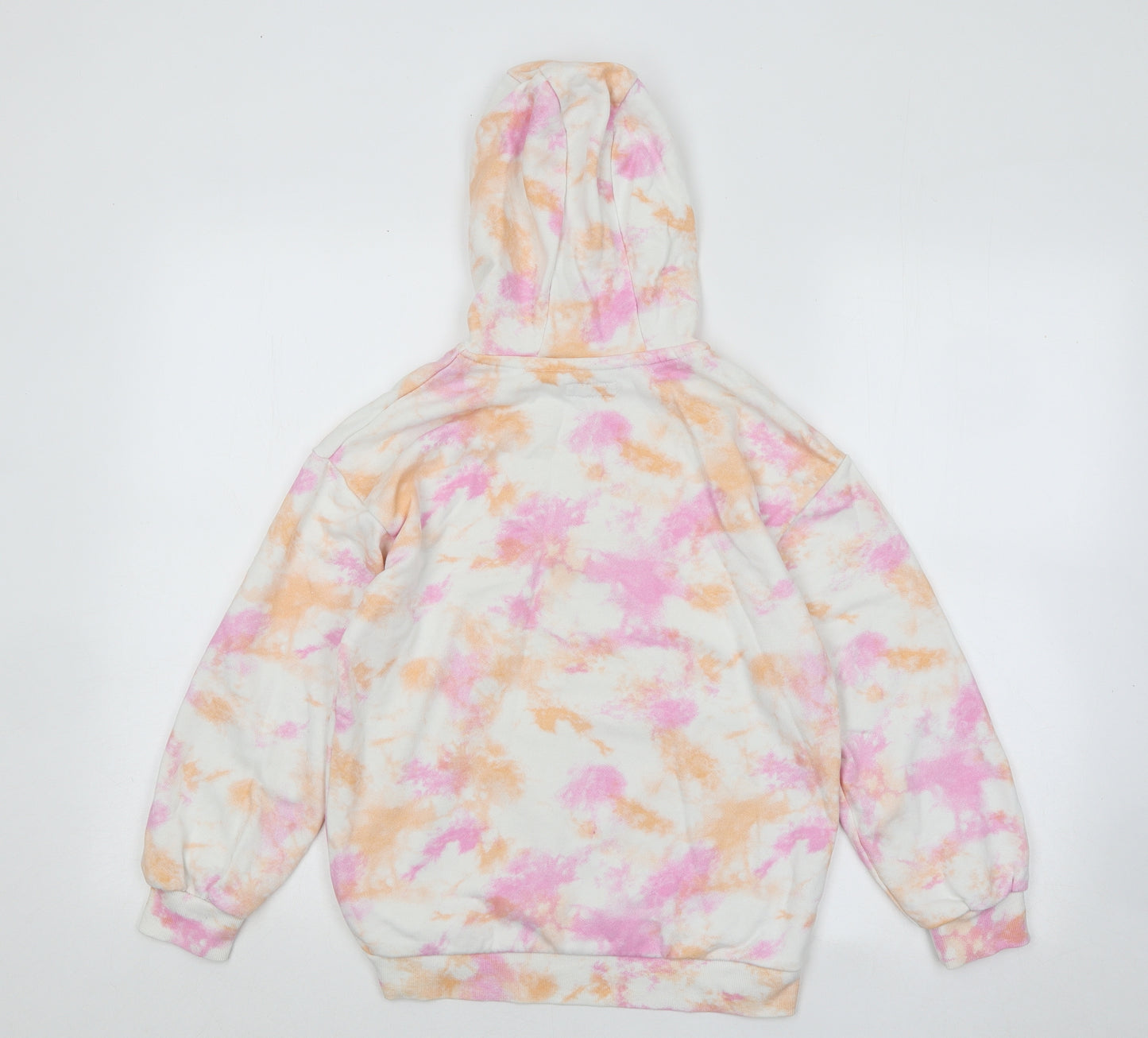 Primark Girls Multicoloured Geometric Cotton Pullover Hoodie Size 9-10 Years Pullover - Malibu