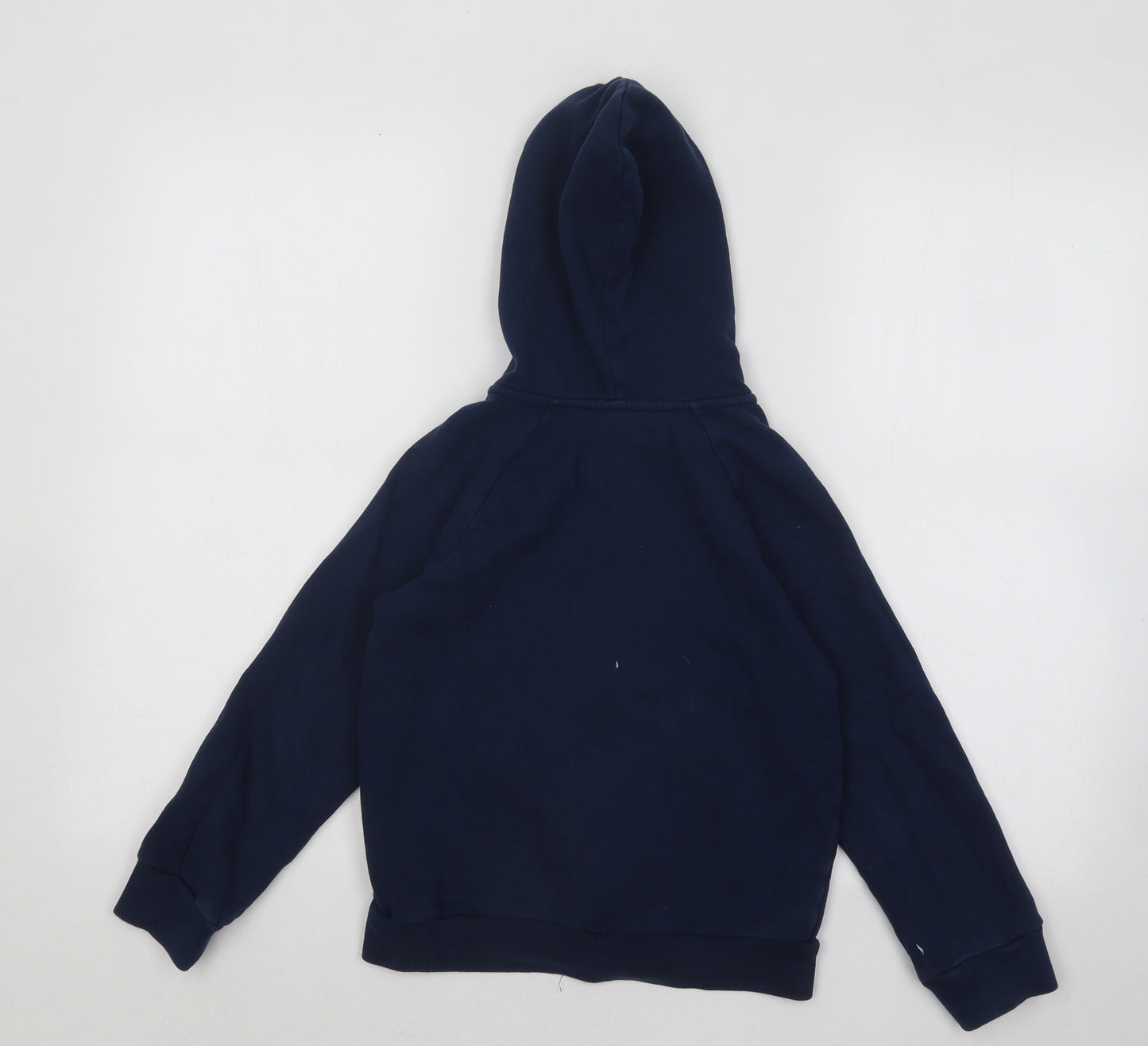 Under armour Boys Blue Cotton Full Zip Hoodie Size S Zip