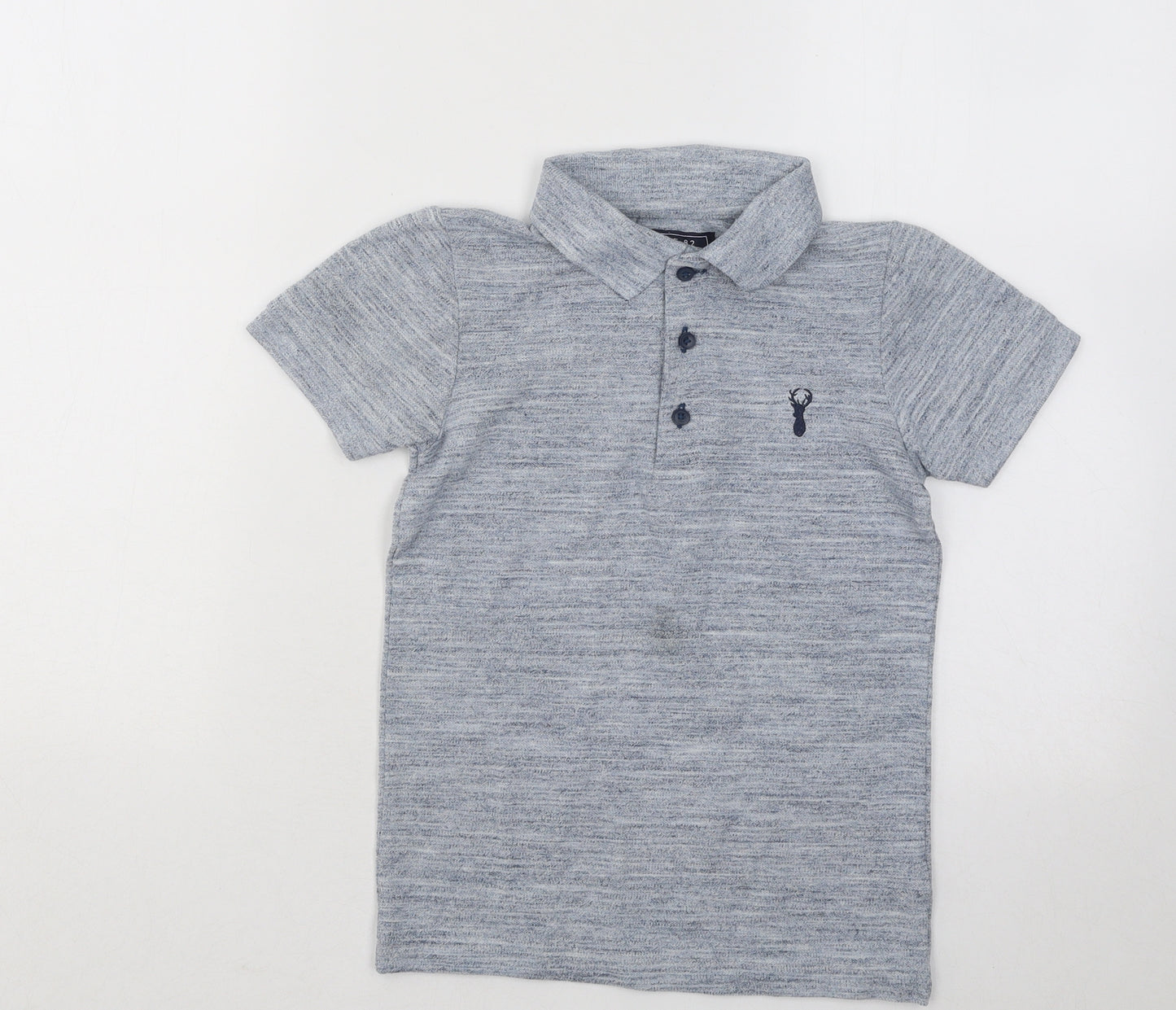 NEXT Boys Blue Cotton Basic Polo Size 6 Years Collared Pullover