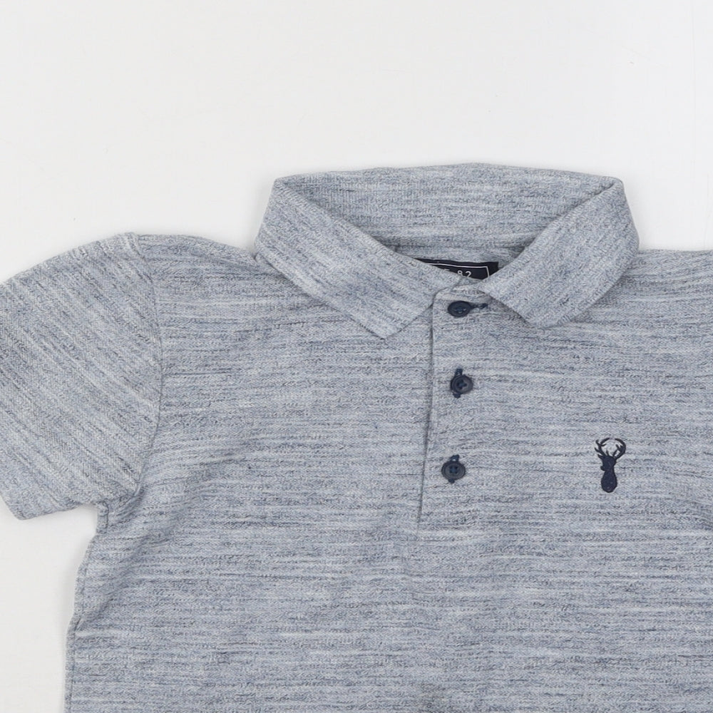 NEXT Boys Blue Cotton Basic Polo Size 6 Years Collared Pullover