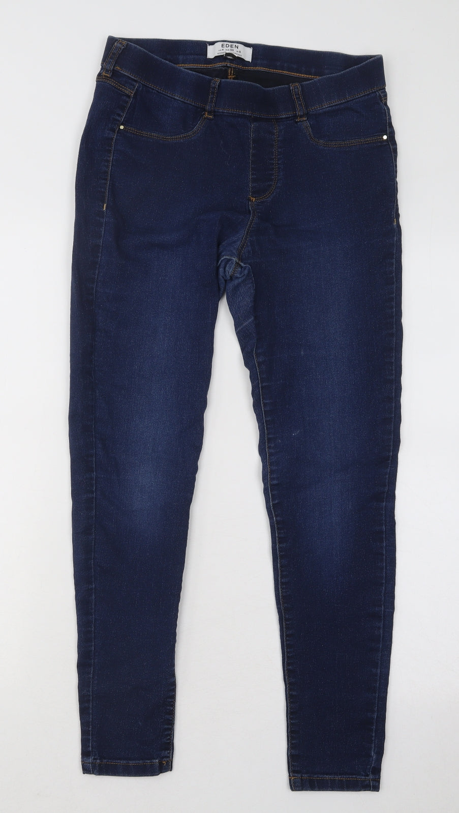Dorothy Perkins Womens Blue Cotton Skinny Jeans Size 8 L26 in Regular