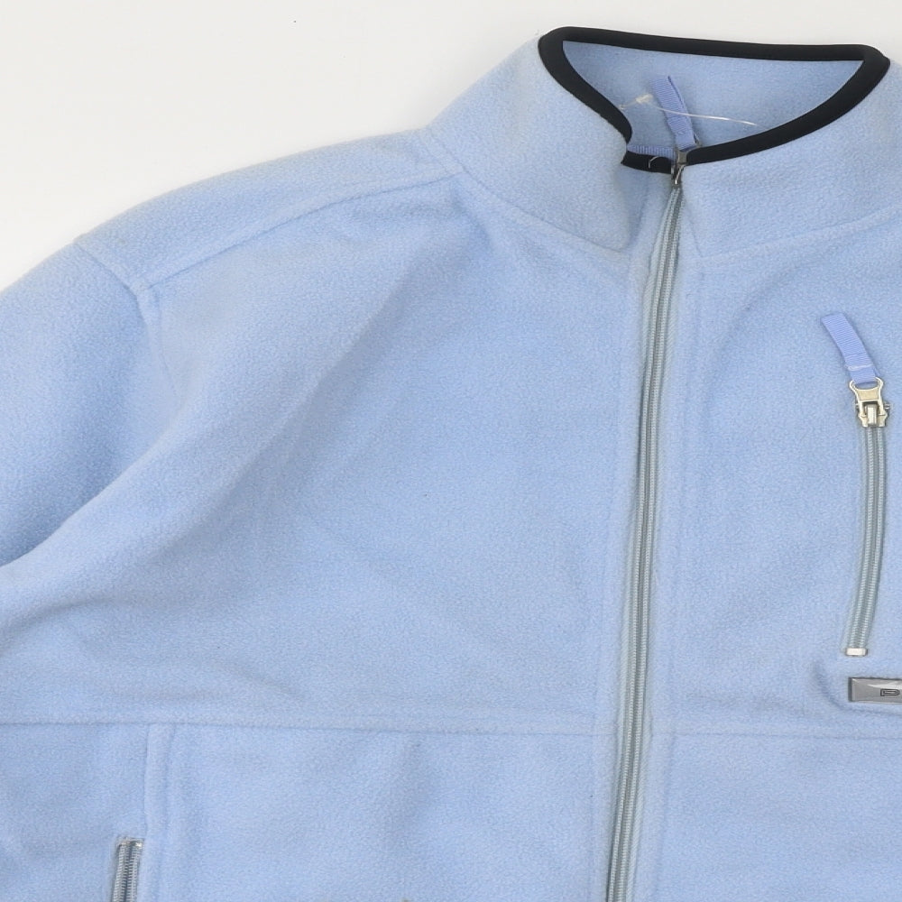 Crane Womens Blue Polyester Full Zip Sweatshirt Size M Zip