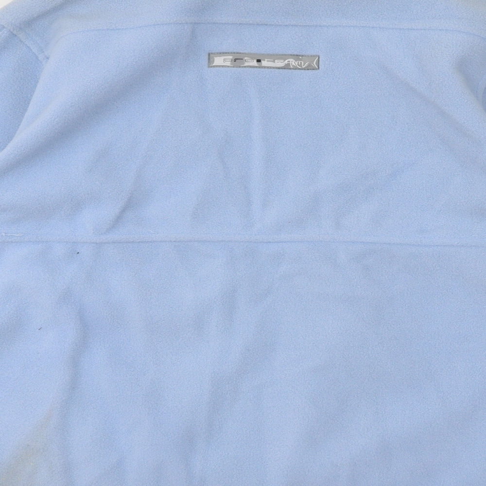 Crane Womens Blue Polyester Full Zip Sweatshirt Size M Zip