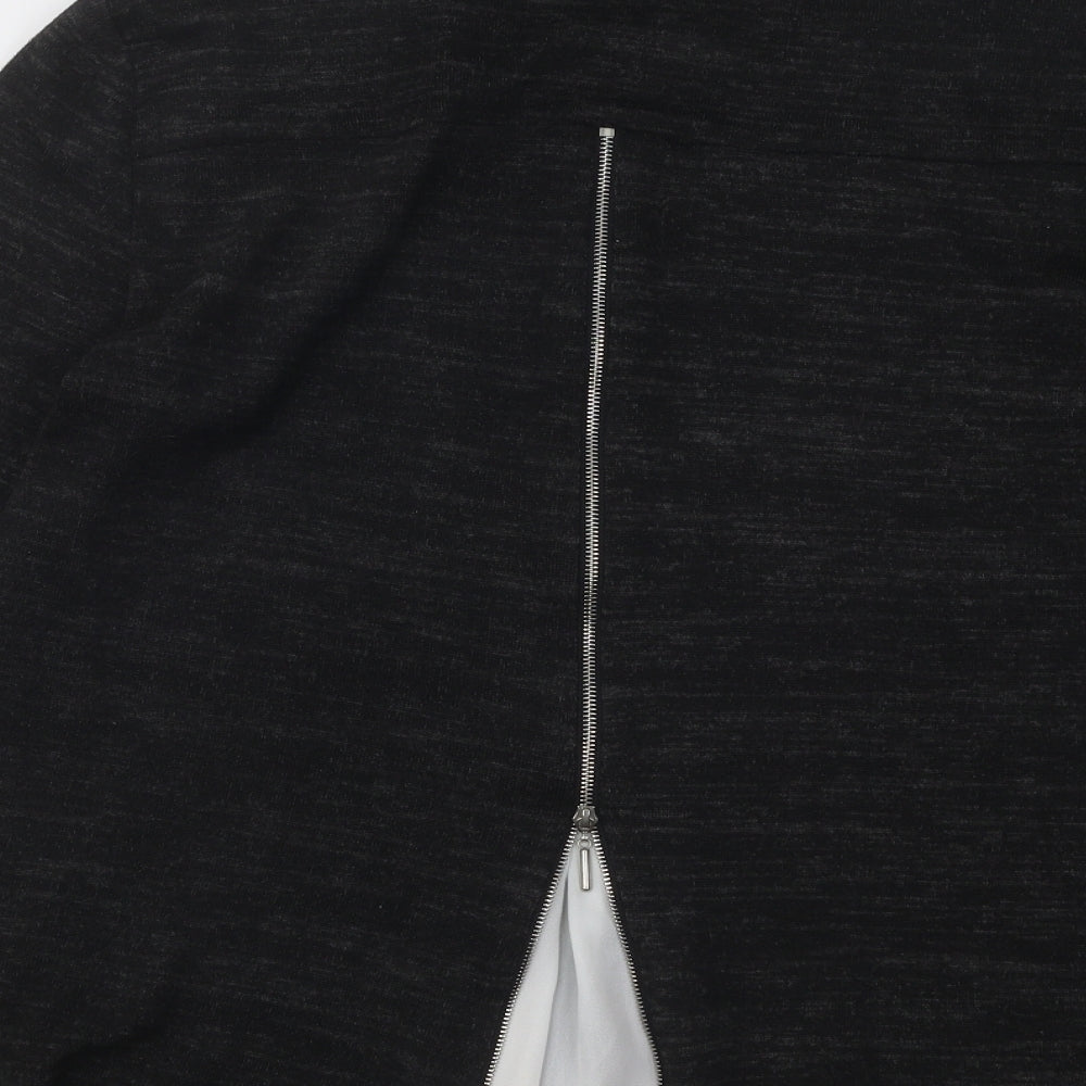 Atmosphere Womens Black Round Neck Acrylic Pullover Jumper Size 12