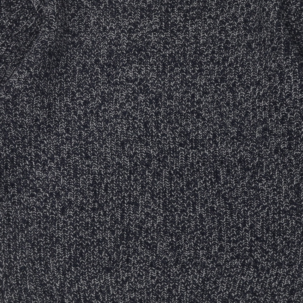 Cedar Wood State Mens Blue Round Neck Geometric Acrylic Pullover Jumper Size M