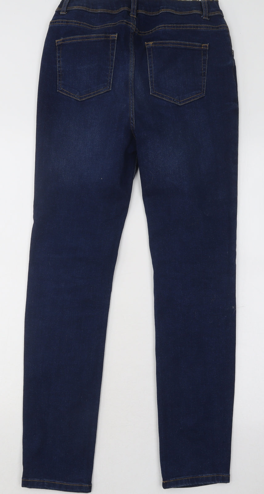Primark Boys Blue Cotton Straight Jeans Size 13-14 Years Regular Button