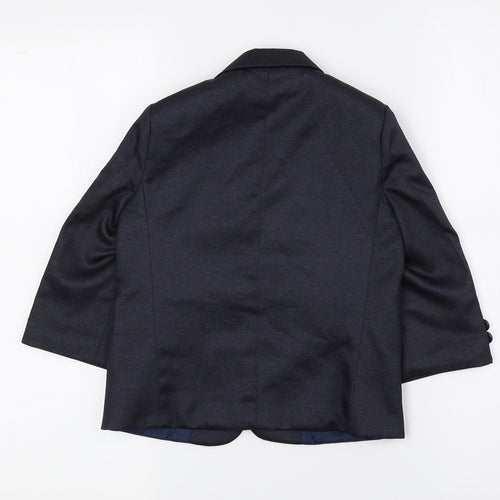 Romario Boys Blue Jacket Blazer Size 2 Years Button