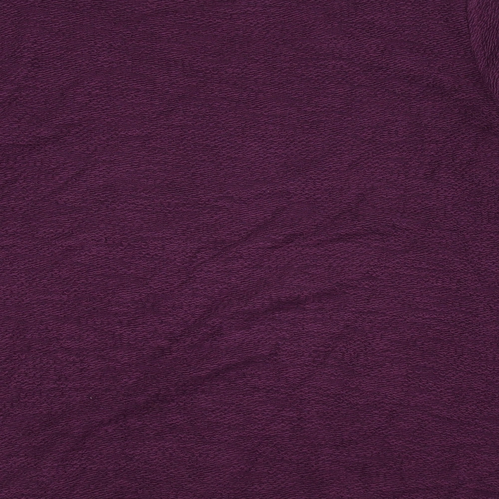 George Womens Purple Boat Neck 100% Cotton Pullover Jumper Size 16