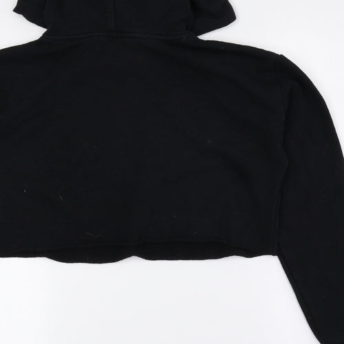 New Look Girls Multicoloured Polyester Pullover Hoodie Size 12-13 Years Drawstring - Cropped, Friends
