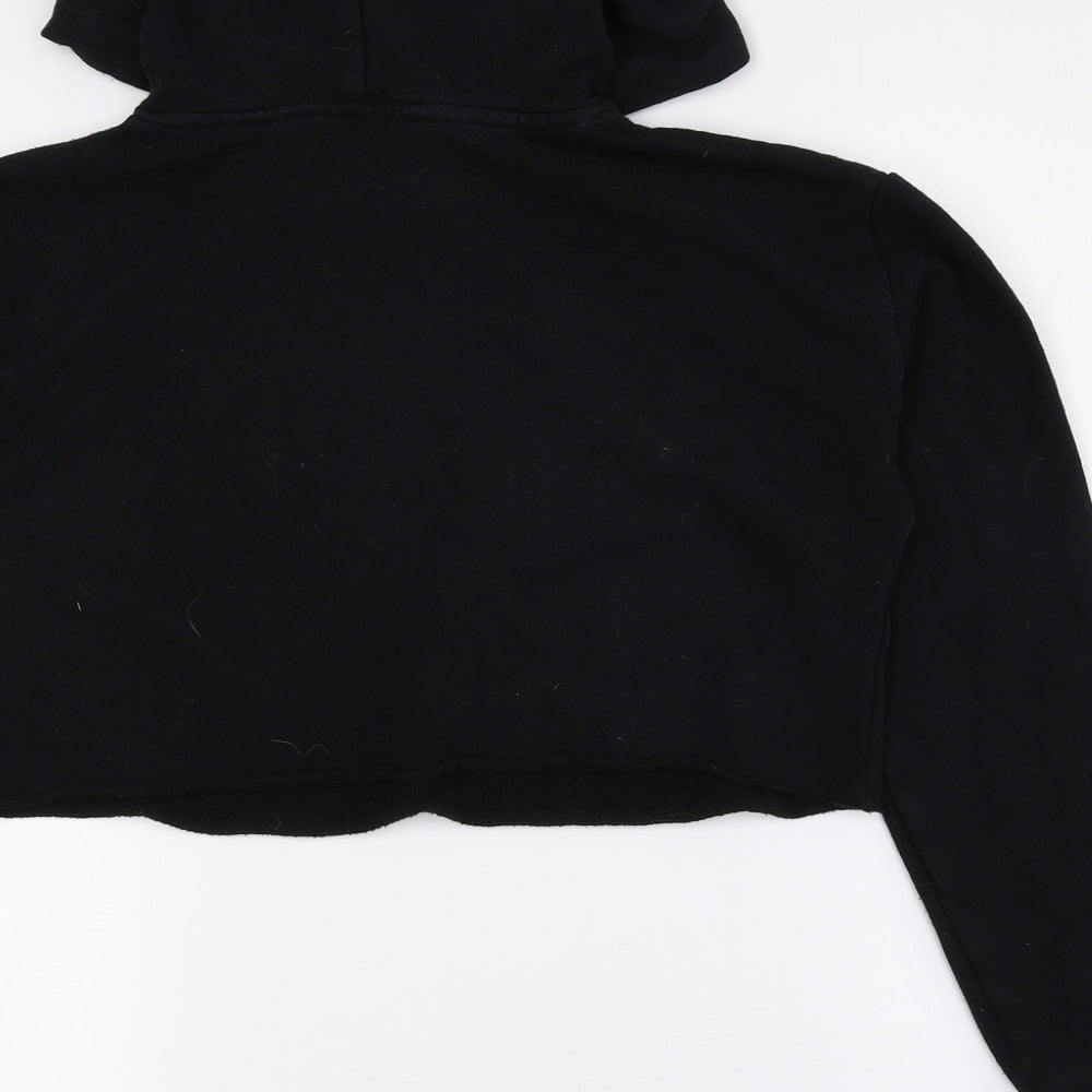New Look Girls Multicoloured Polyester Pullover Hoodie Size 12-13 Years Drawstring - Cropped, Friends