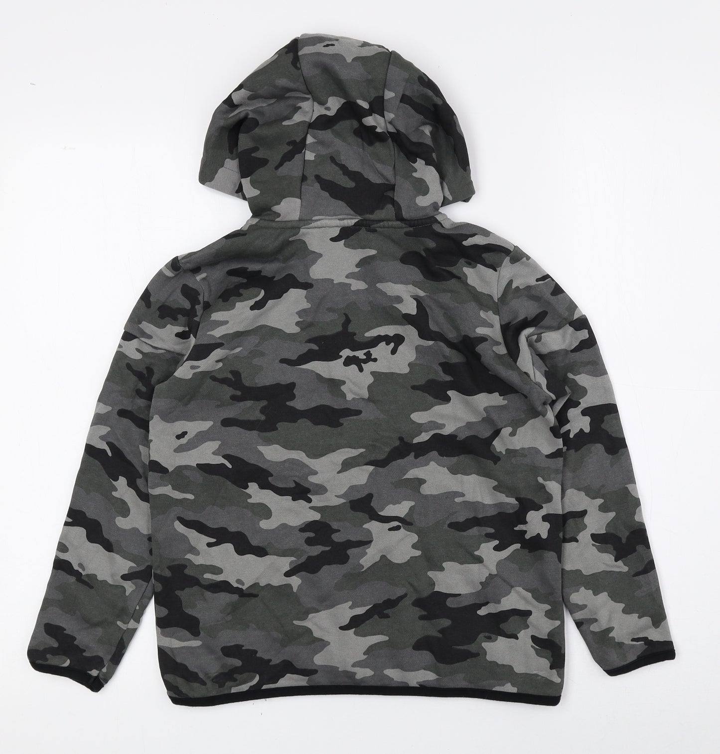 George Boys Multicoloured Camouflage Cotton Pullover Hoodie Size 7-8 Years Zip