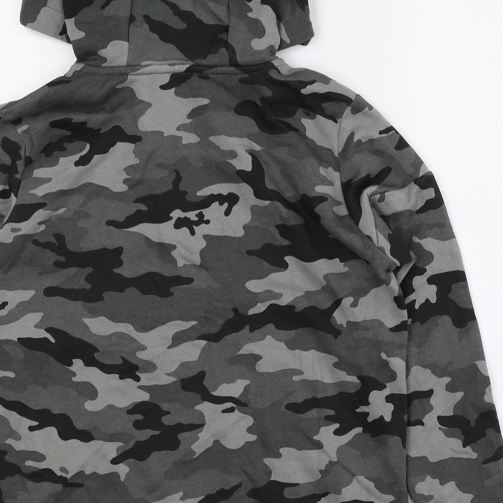 George Boys Multicoloured Camouflage Cotton Pullover Hoodie Size 7-8 Years Zip