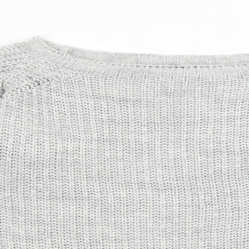 Cameo Rose Womens Green Boat Neck Acrylic Pullover Jumper Size M