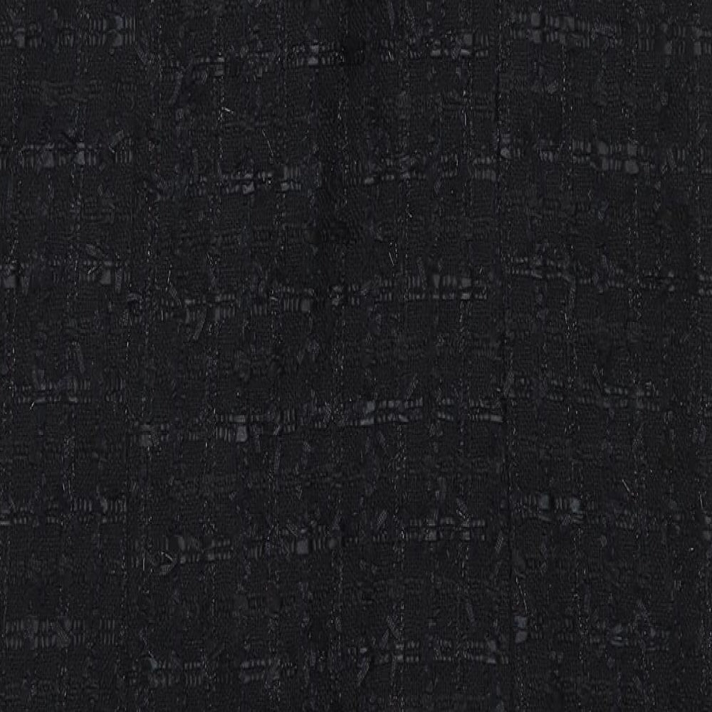 Marks and Spencer Womens Black Jacket Size 12 Hook & Eye