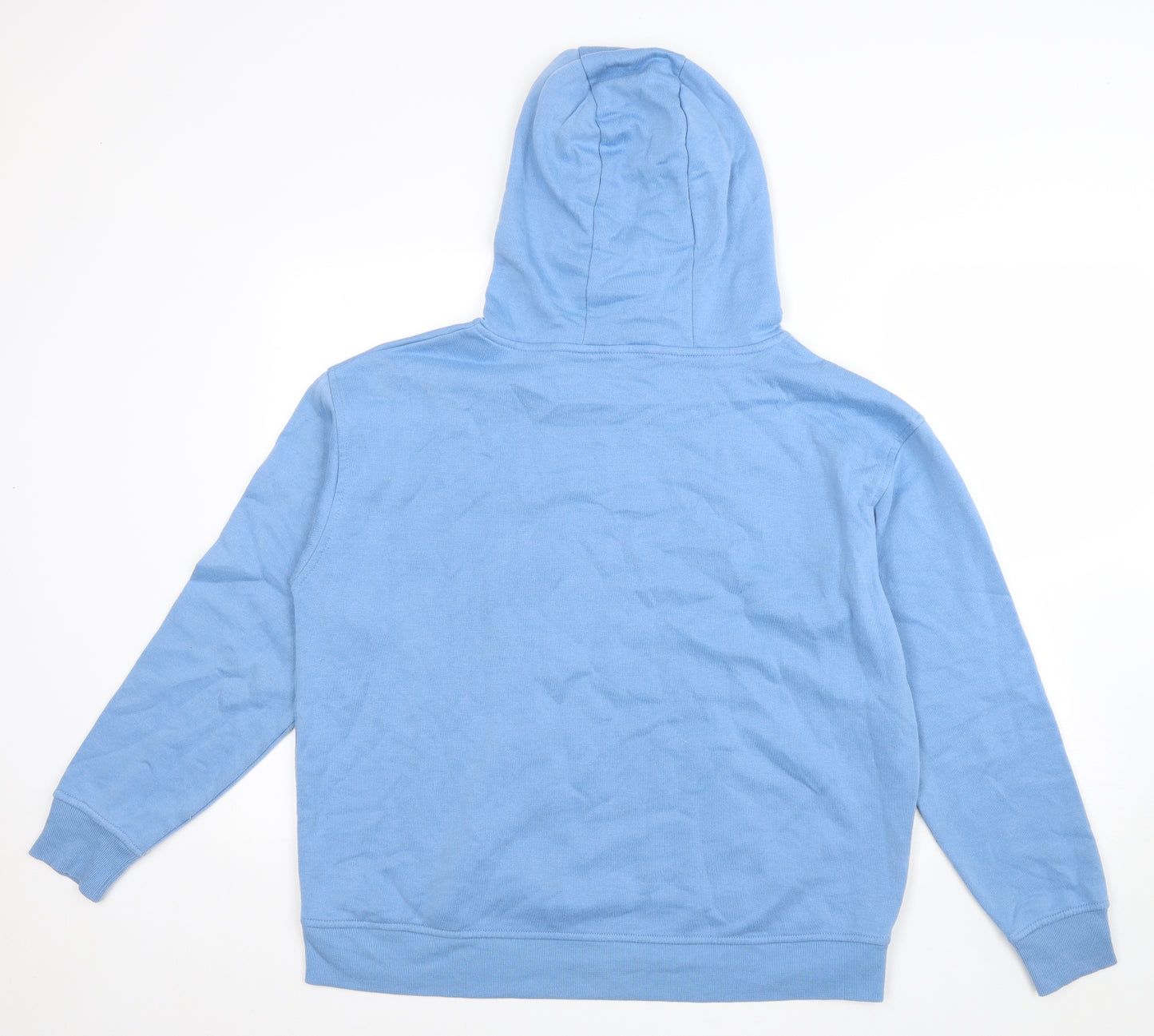 Primark Mens Blue Cotton Pullover Hoodie Size L
