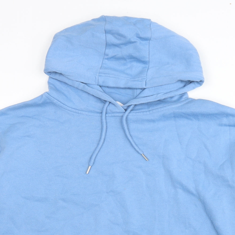 Primark Mens Blue Cotton Pullover Hoodie Size L