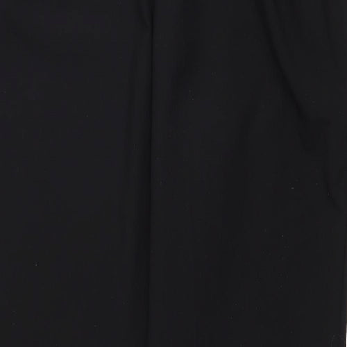BM Womens Black Polyester Trousers Size 18 L27 in Regular Drawstring