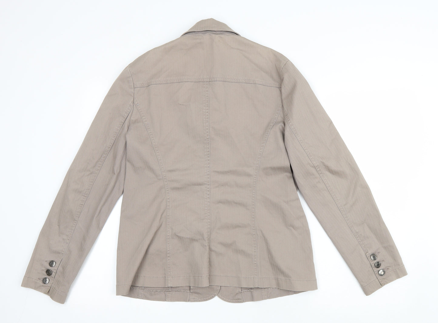 Debenhams Womens Brown Jacket Blazer Size 14 Button
