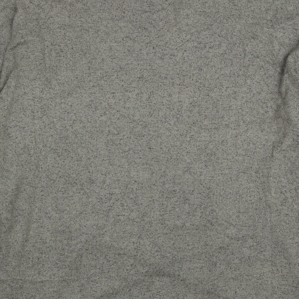 Apricot Womens Green Viscose Wrap T-Shirt Size 16 Roll Neck
