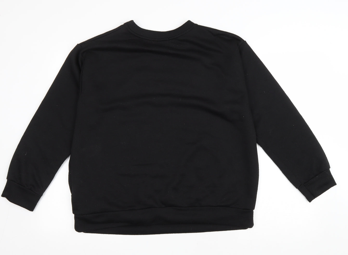 Studio Womens Black Polyester Pullover Sweatshirt Size 12 Pullover - Amour