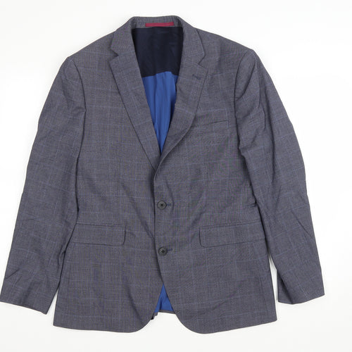 Burton Mens Grey Polyester Jacket Blazer Size 42