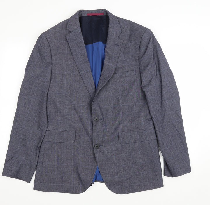 Burton Mens Grey Polyester Jacket Blazer Size 42