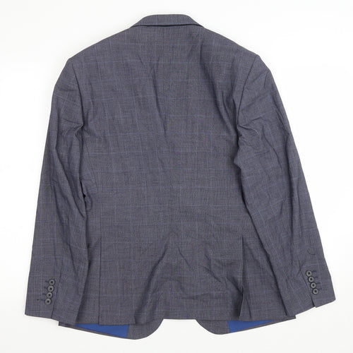 Burton Mens Grey Polyester Jacket Blazer Size 42