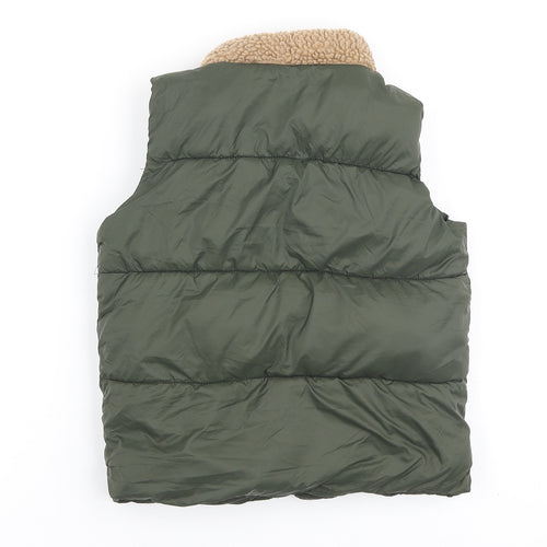 Matalan Boys Green Gilet Waistcoat Size 2-3 Years Button
