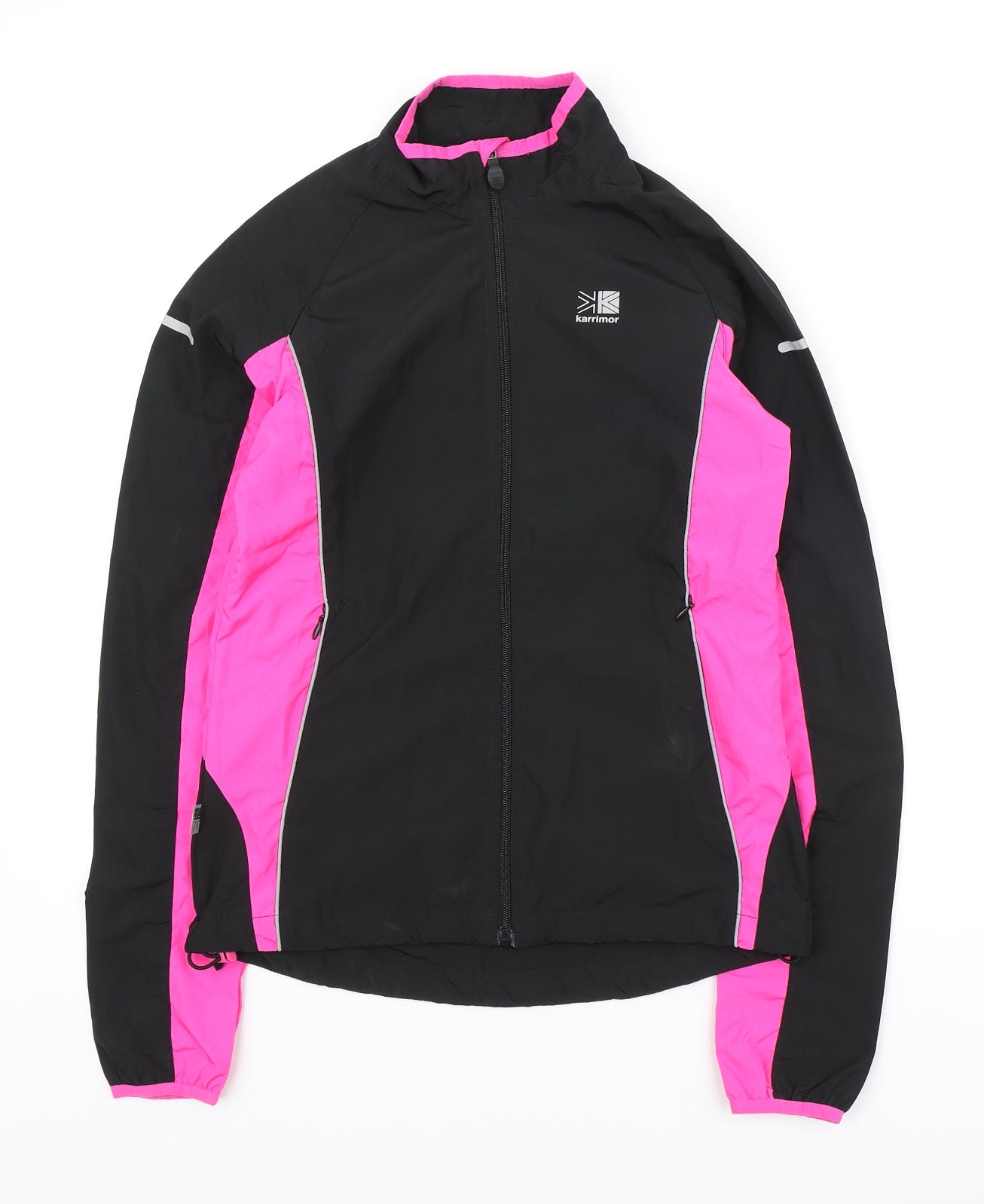 Karrimor Womens Black Windbreaker Jacket Size 6 Zip