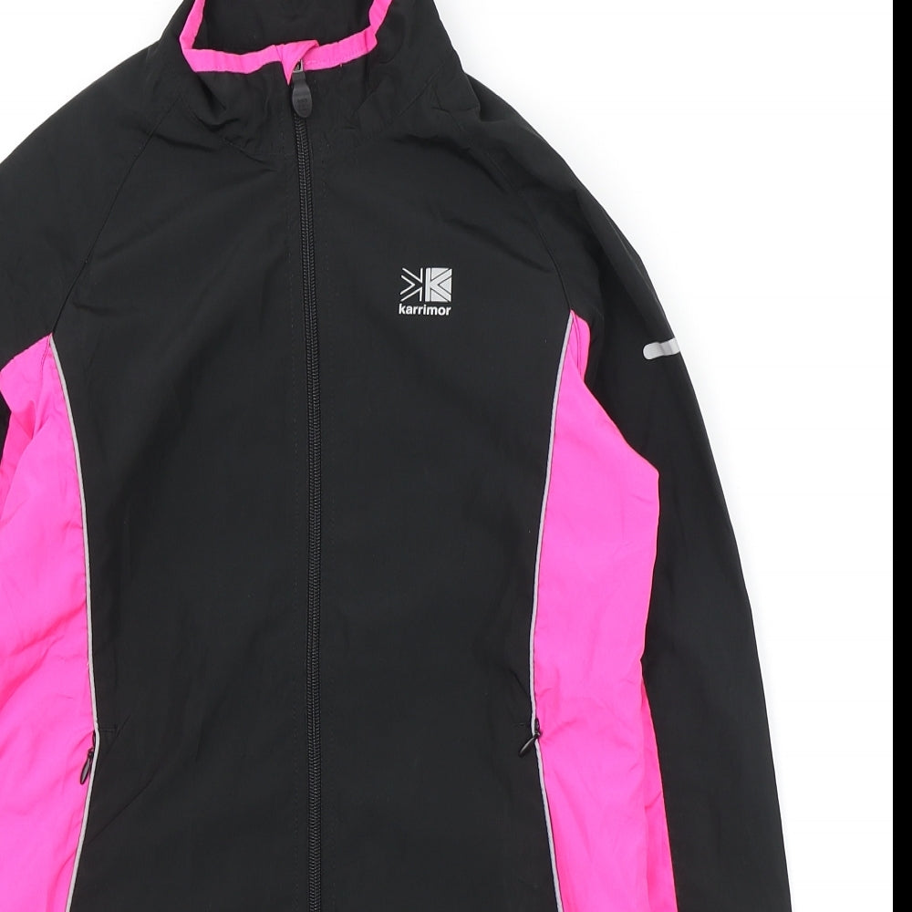 Karrimor Womens Black Windbreaker Jacket Size 6 Zip