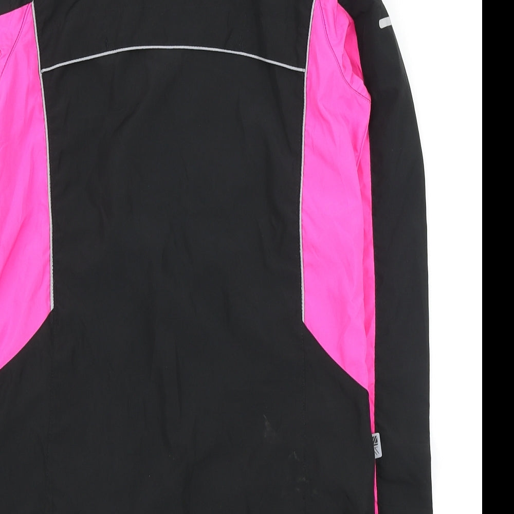 Karrimor Womens Black Windbreaker Jacket Size 6 Zip