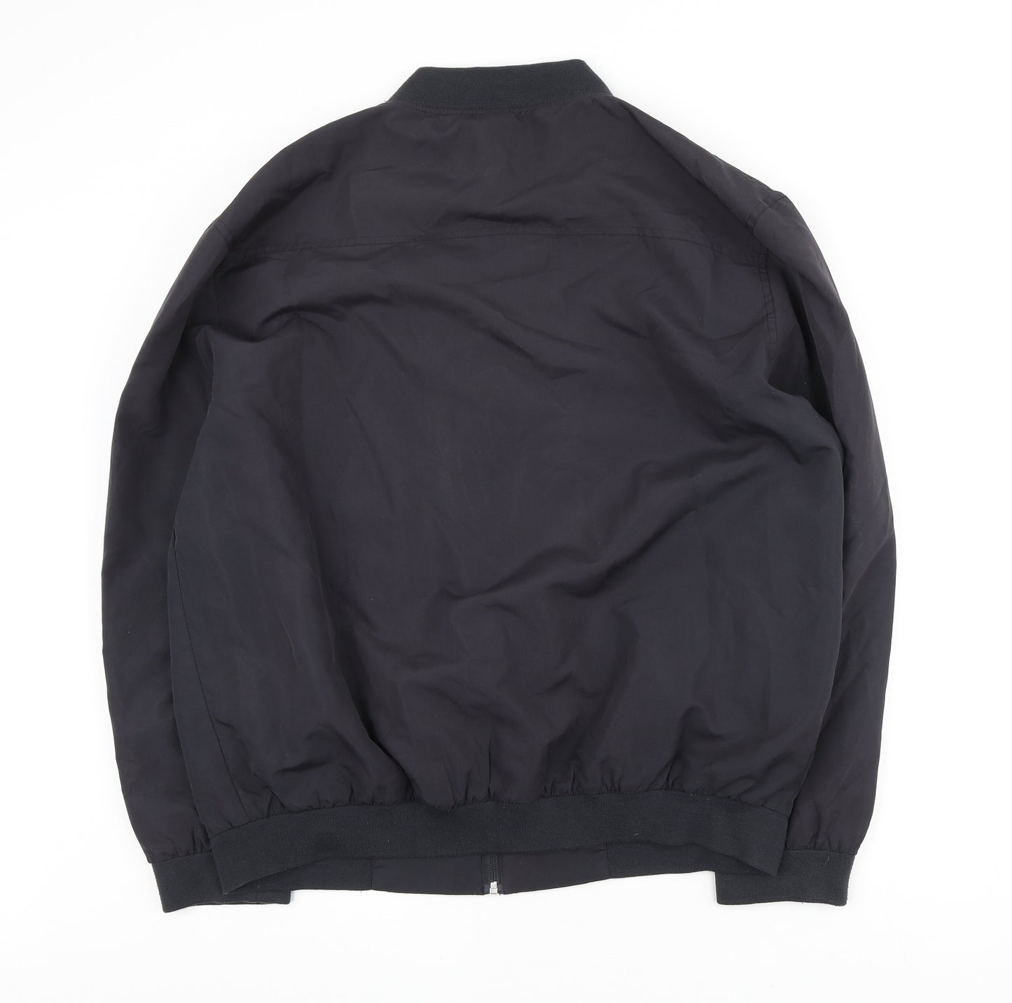 Lincoln Mens Blue Bomber Jacket Jacket Size XL Zip