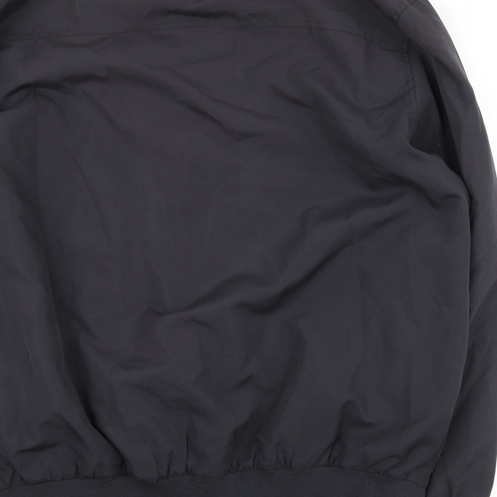 Lincoln Mens Blue Bomber Jacket Jacket Size XL Zip