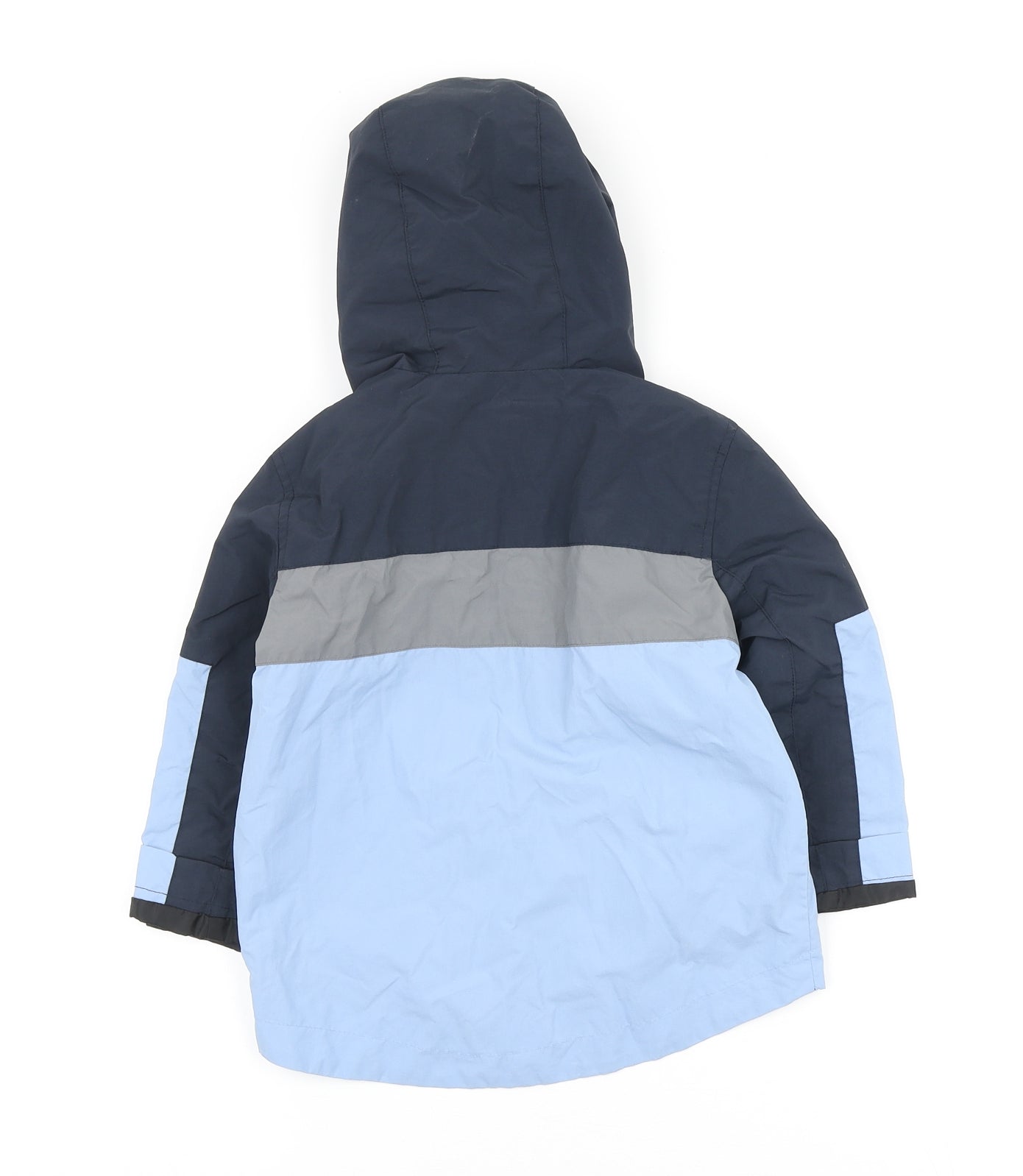 George Boys Blue Quilted Coat Size 2-3 Years Zip