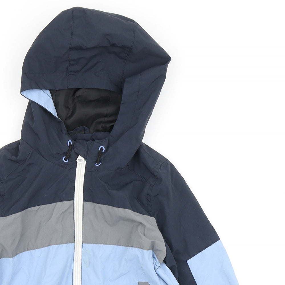 George Boys Blue Quilted Coat Size 2-3 Years Zip