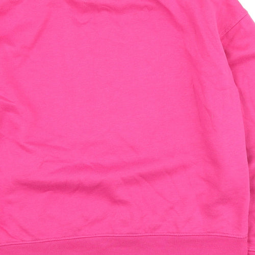 Primark Womens Pink Cotton Pullover Sweatshirt Size 2XS Pullover - Emily In Paris