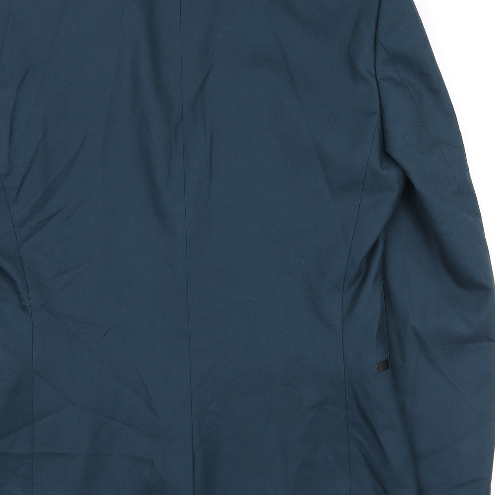 NEXT Mens Blue Polyester Jacket Blazer