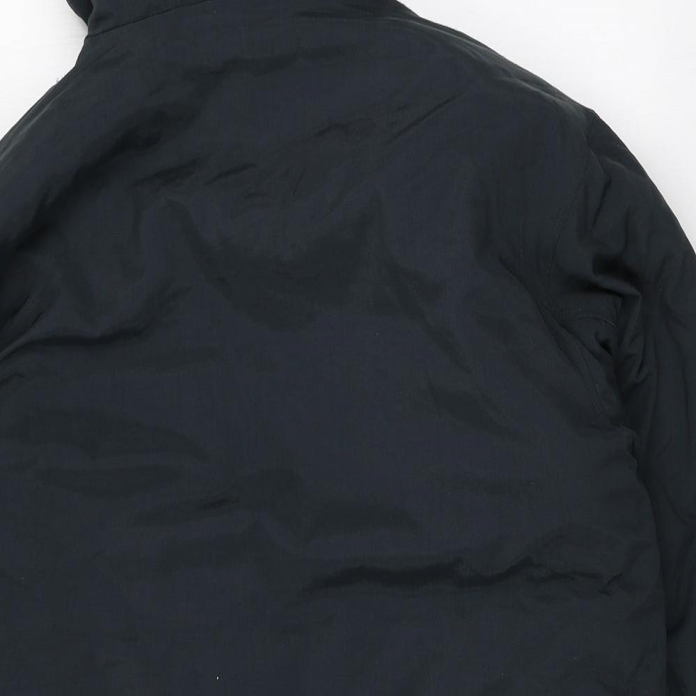 Preworn Mens Black Parka Coat Size XL Zip - Middlesborough Football Club