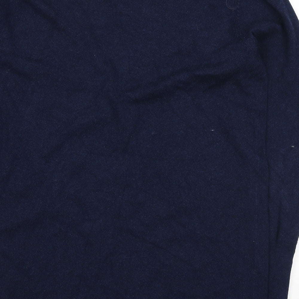 Papaya Womens Blue V-Neck Viscose Cardigan Jumper Size 18