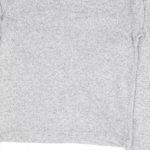 Primark Girls Grey Polyester Jersey T-Shirt Size 12-13 Years Round Neck Pullover - #teamsanta