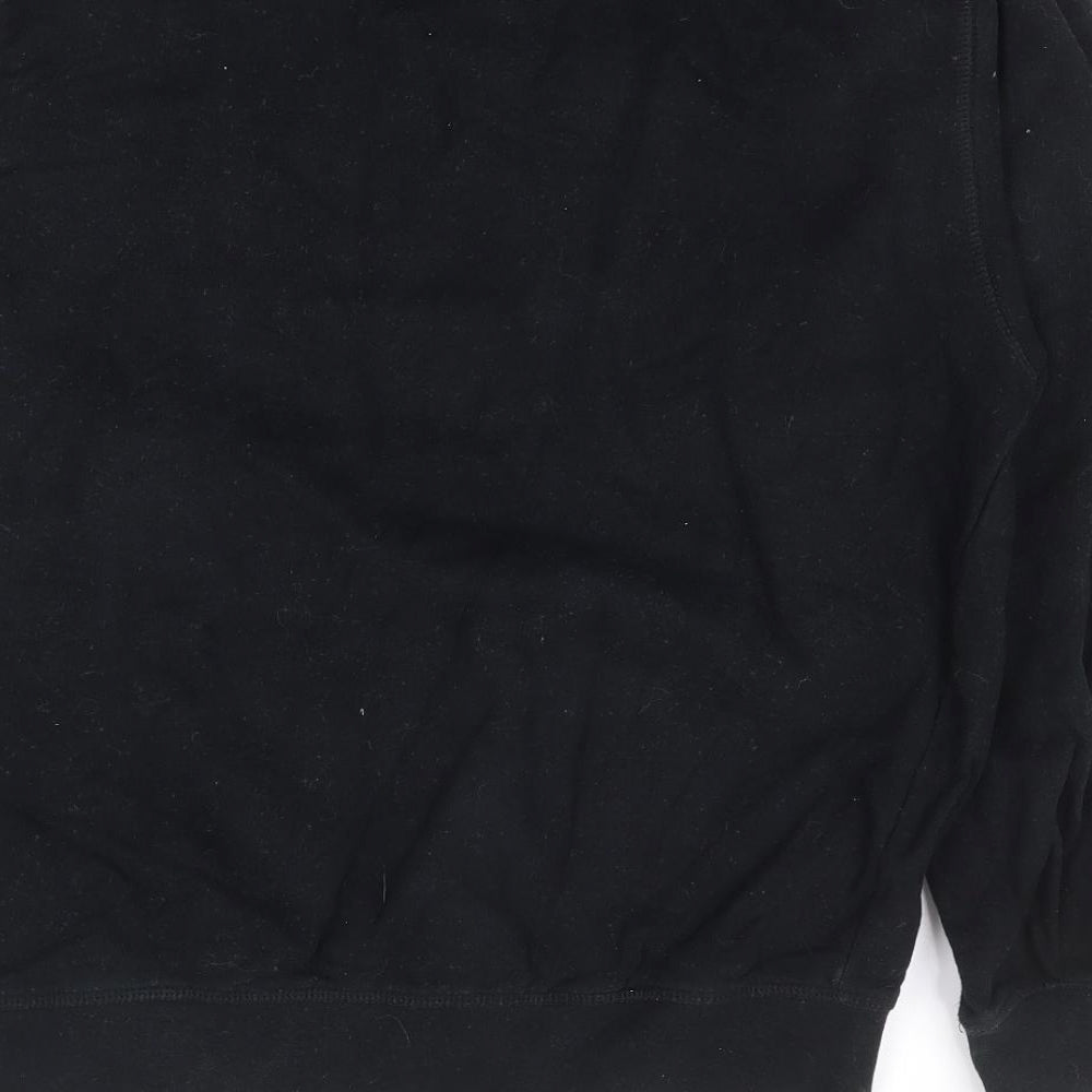 Marks and Spencer Mens Black Cotton Pullover Sweatshirt Size S