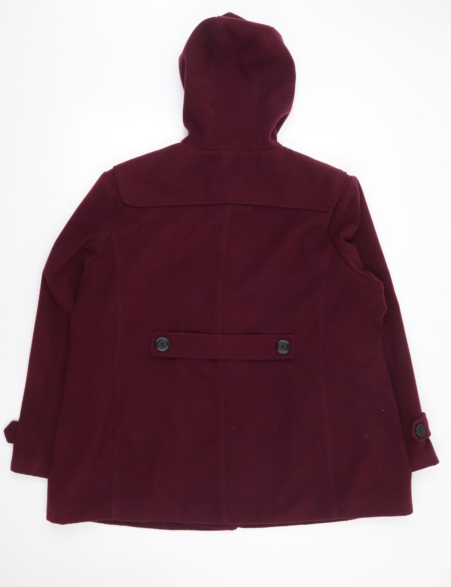 JBC Womens Purple Trench Coat Coat Size 24 Zip