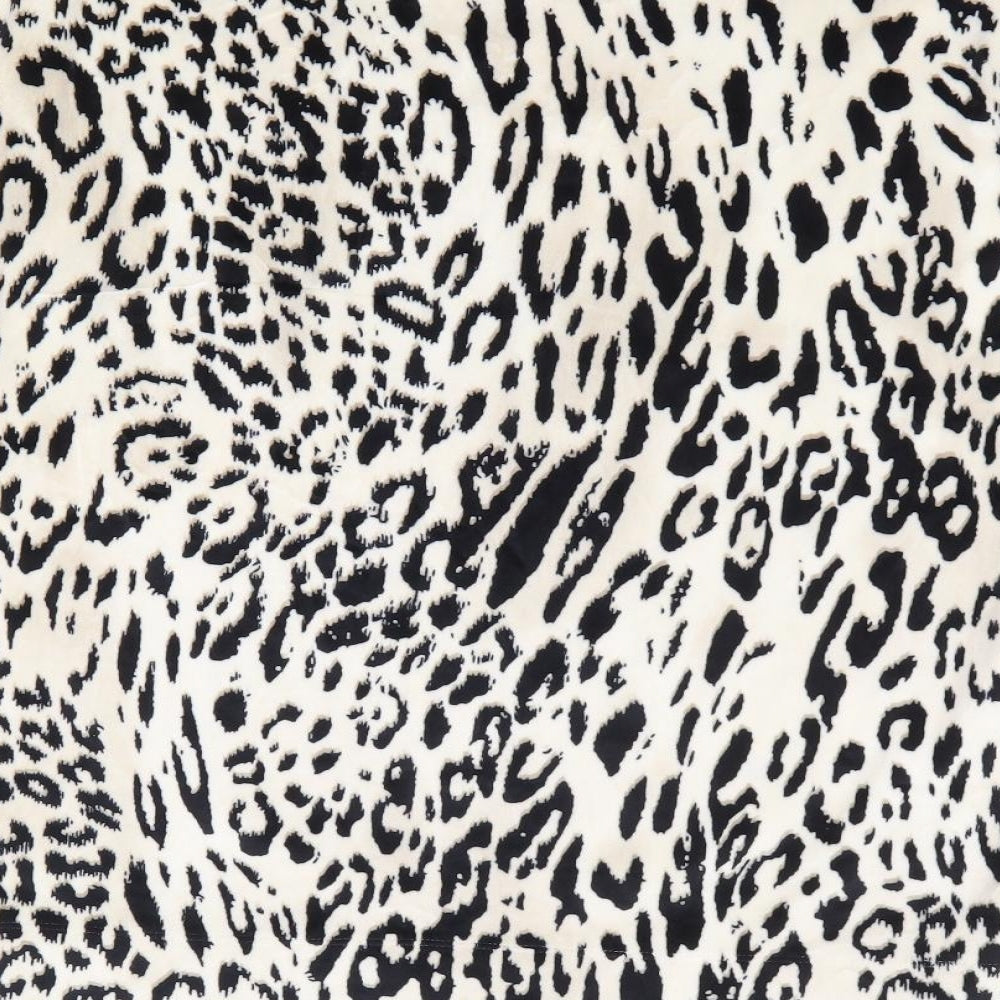 George Womens Beige Animal Print Polyester Pullover Sweatshirt Size 20 Pullover - Leopard Print Lounge Top
